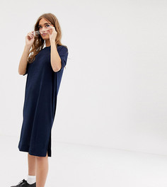 Платье-футболка миди COLLUSION Petite - Темно-синий