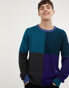 Шерстяной джемпер колор блок PS Paul Smith - Мульти