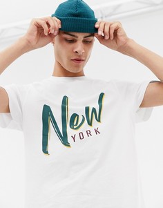 Футболка из органического хлопка Brooklyn Supply Co New York - Белый