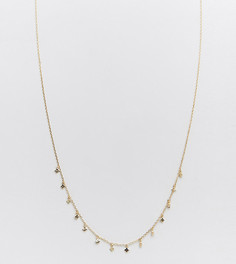 Shashi 18k gold plated drop necklace - Золотой