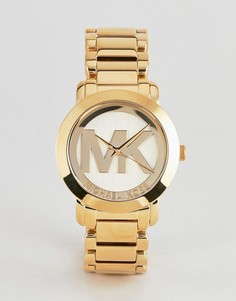 Женские позолоченные часы Michael Kors MK3206 - Золотой
