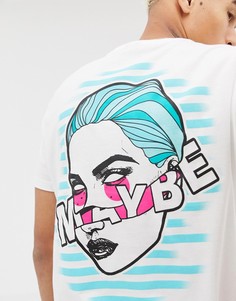 Футболка с принтом на спине ASOS DESIGN - Белый
