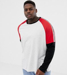 Красный топ с рукавами реглан Burton Menswear Big & Tall - Красный