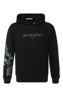 Хлопковое худи с принтом Givenchy