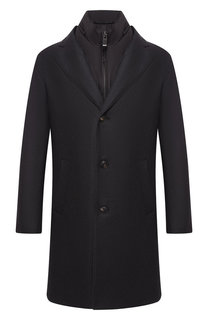 Шерстяное однобортное пальто с подстежкой Pal Zileri