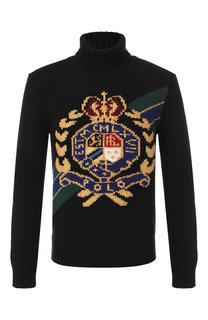 Шерстяной свитер с воротником-стойкой Polo Ralph Lauren