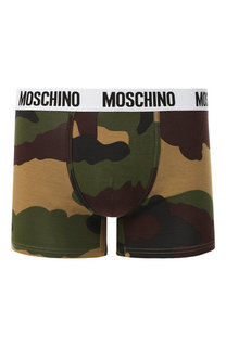 Хлопковые боксеры с широкой резинкой Moschino
