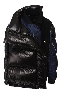 Пуховик асимметричного кроя Sacai