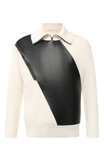 Шерстяной свитер с воротником-стойкой на молнии Givenchy