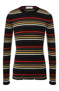 Шерстяной пуловер в контрастную полоску Sonia Rykiel