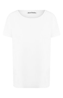 Хлопковая футболка с круглым вырезом Acne Studios