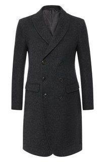 Двубортное пальто из шерсти Giorgio Armani
