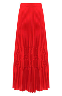 Однотонная плиссированная юбка-миди Givenchy