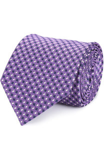 Шелковый галстук с узором Ermenegildo Zegna