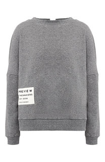 Хлопковый пуловер с круглым вырезом 5PREVIEW