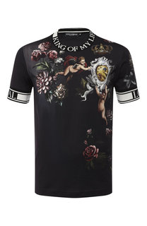 Хлопковая футболка с принтом Dolce & Gabbana