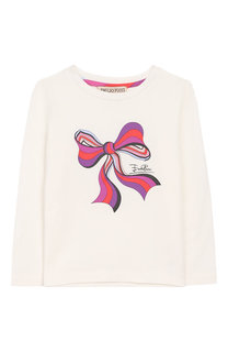 Хлопковый лонгслив с принтом Emilio Pucci