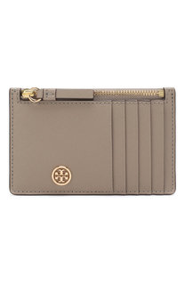 Кожаный футляр для кредитных карт с отделением на молнии Tory Burch