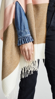 Madewell Placed Stripe Cape Scarf