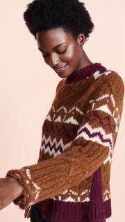 See by Chloe Printed Pullover Sweater