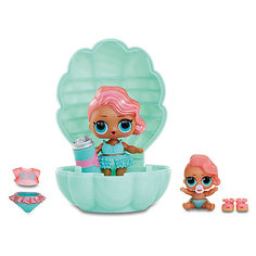 Мини-кукла сюрприз MGA Entertainment LOL Lil Sisters Основная кукла и сестренка (в бирюзовой жемчужине)