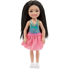 Мини-кукла Barbie "Клуб Челси" в розовой юбке, 13,5 см Mattel