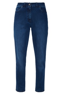 Синие зауженные джинсы St. John