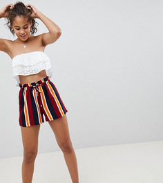 Шорты в полоску Missguided Tall - Красный