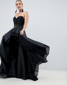 Платье бандо Jovani - Черный