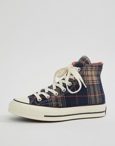 Темно-синие высокие кроссовки Converse Chuck 70 - Темно-синий