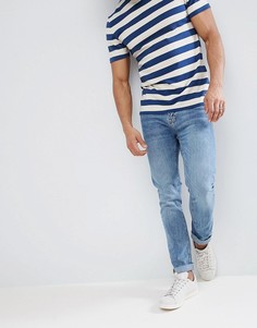 Голубые зауженные джинсы Stradivarius - Синий