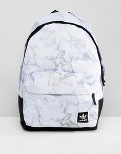 Белый рюкзак с мраморным принтом Adidas Skateboarding DH2570 - Белый