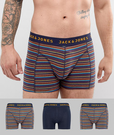 Набор боксеров-брифов в полоску (3 шт.) Jack & Jones - Мульти