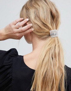 Заколка для волос с камнями ASOS DESIGN - Серебряный