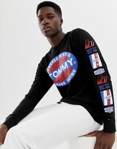 Лонгслив с графическим принтом Tommy Hilfiger - Черный