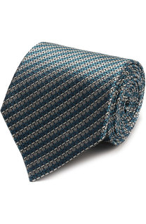 Шелковый галстук с узором Ermenegildo Zegna
