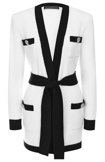 Кардиган с поясом и карманами Balmain