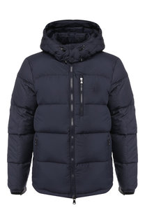 Стеганый пуховик на молнии с капюшоном Polo Ralph Lauren