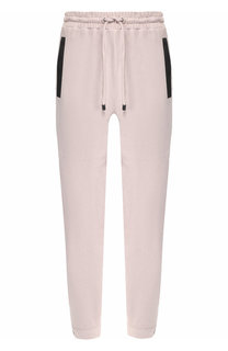 Кожаные брюки с отворотами Emporio Armani