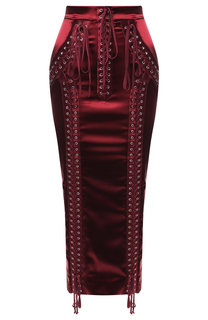 Однотонная юбка-карандаш со шнуровкой Dolce & Gabbana