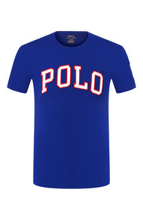 Хлопковая футболка с нашивками Polo Ralph Lauren