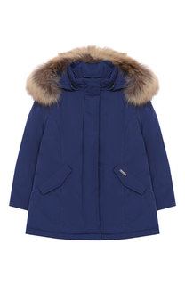 Парка с меховой отделкой на капюшоне Woolrich