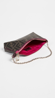 What Goes Around Comes Around Fendi Pink Coated Canvas Pouch