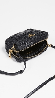 What Goes Around Comes Around Prada Black Nappa Gaufre Mini Bag