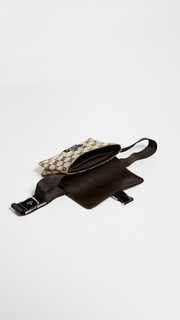 What Goes Around Comes Around Gucci Brown Canvas Waist Bag