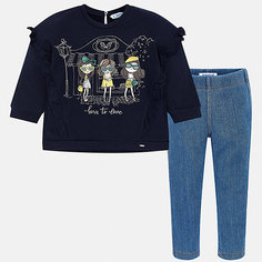 Комплект: футболка с длинным рукавом и леггинсы Mayoral для девочки