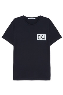 Черная футболка с логотипом Calvin Klein