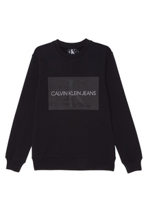 Черный свитшот с логотипом Calvin Klein