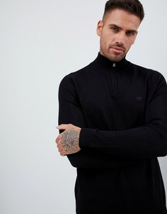 Черный джемпер с воротником-стойкой на молнии River Island - Черный