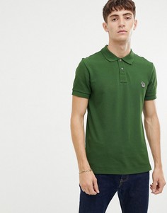 Зеленая узкая футболка-поло с логотипом PS Paul Smith - Зеленый